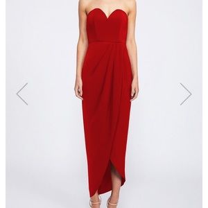 Shona Joy Core “U” Bustier Draped Dress